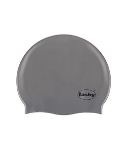 Nón bơi người lớn Fashy chất liệu sillicone mềm mại - Freesize phù hợp cho Nam, Nữ, Trẻ em trên 12 tuổi - Màu xám