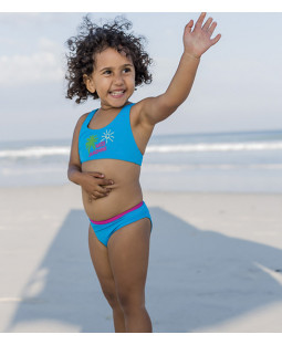 Bikini bé gái xanh dương 140